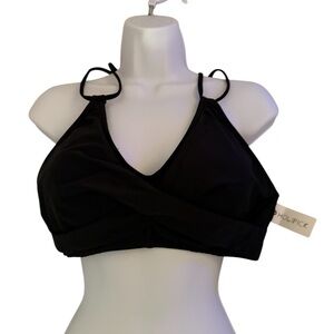 Holipick Women's Elegant Black Bikini Top